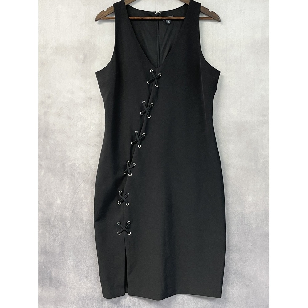 Bold Elements Womens Black Dress Size M Lace Up Goth Whimsigoth Office Siren